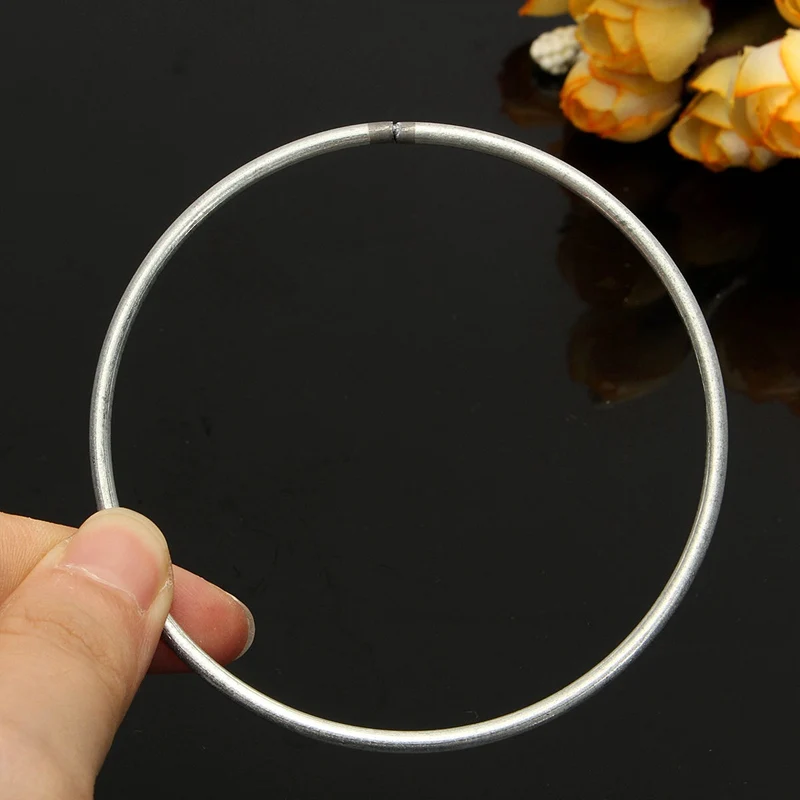 80mm 1 шт. висячие украшения круглые металлические кольца обручи для DIY ручной работы ремесла Ловец снов висячие украшения DIY Материал мульти размер - Цвет: 80mm