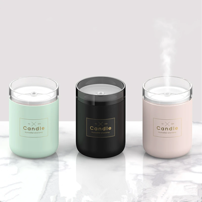 Diffuserlove 280 мл увлажнитель воздуха свеча Романтический мягкий светильник USB диффузор эфирного масла USB очиститель Арома анион тумана