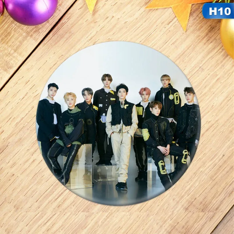 Корейский KPOP NCT NCT127 мы суперчеловек альбом брошь, значок на булавке аксессуары для одежды шляпа украшение для рюкзака - Окраска металла: H10