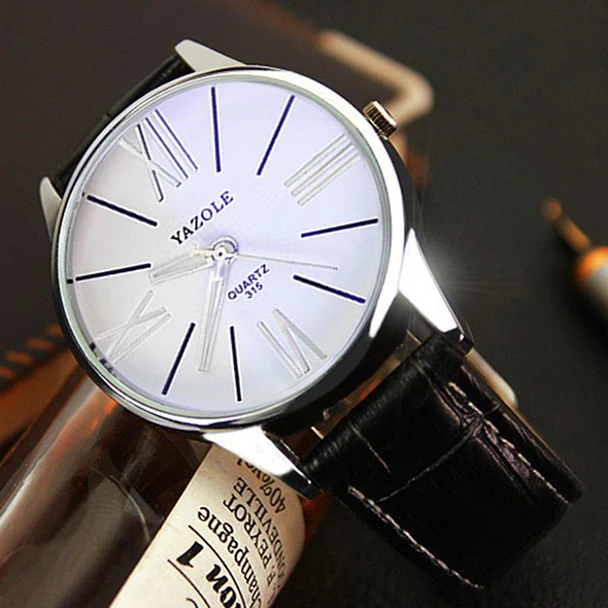 2019NEW модные мужские часы лучший бренд класса люкс из искусственной кожи Бизнес