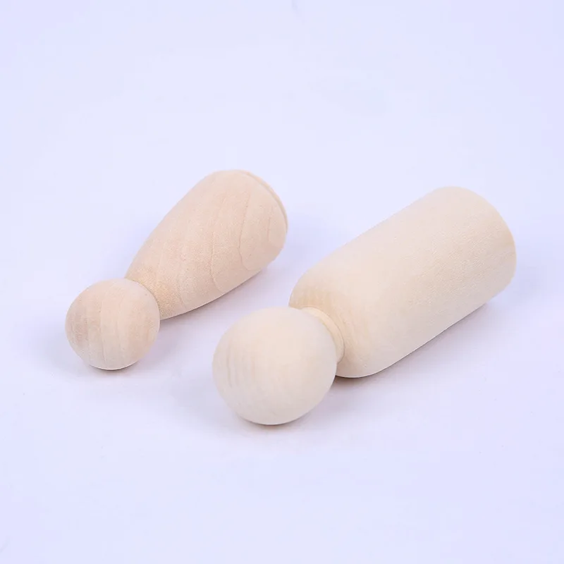 50pcs/lot Boys Girls Shape Natural Wood Beads DIY Children Graffiti Toys Accessories Loose Wooden 35mm 43mm 53mm 65mm | Украшения и