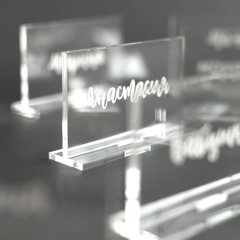 Acrylic Table Numbers and Name Cards for Weddings Events Party Decor Decoration | Дом и сад