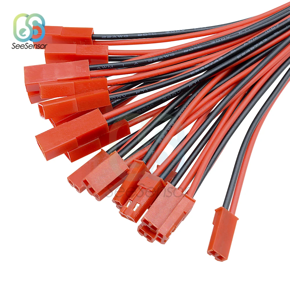 5 пар 100 мм 2 контактный разъем jst