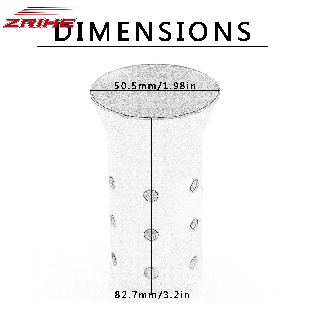 50 мм для Yamaha YZF R1 R3 R6 R15 R25 R125 R1M 2015 2014 2013 2012 мотоцикл Запчасти глушитель выхлопной