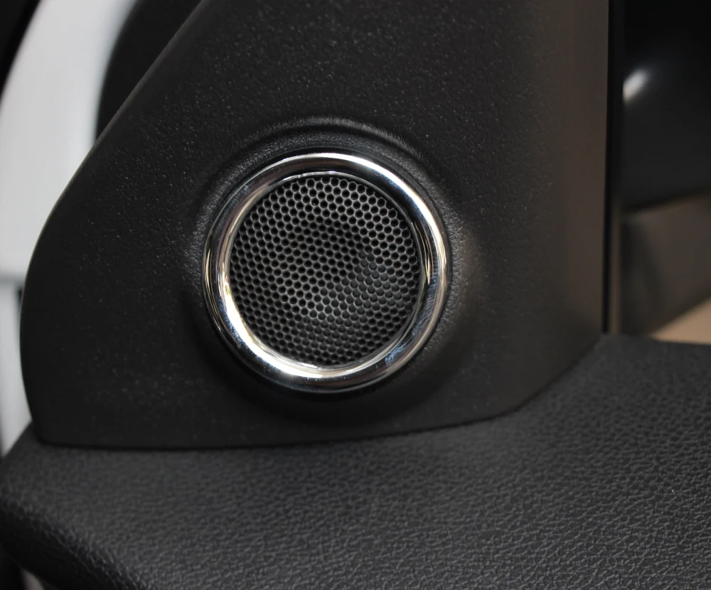 2 шт. ABS хромированная отделка аудио кольцо автомобильные наклейки дверной