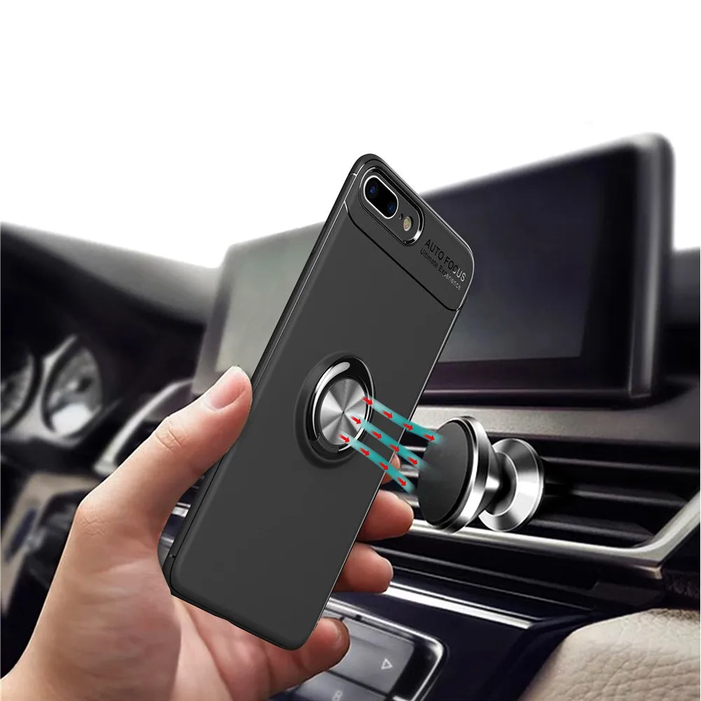 Мягкий силиконовый анти-чехол от царапин матовая задняя крышка с магнитный