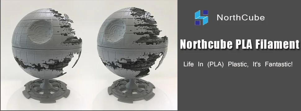Нить для 3D-принтера NorthCube PLA 1,75 мм 1 кг допуск+/-0,02 мм пластиковый материал pla для 3D-принтера и 3d-ручки