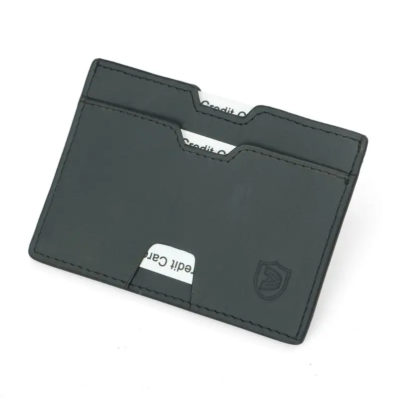 THINKTHENDO Новая мода мужской RFID Блокировка кожаный тонкий кошелек деньги эластичный ремешок кредитный держатель для карт карман