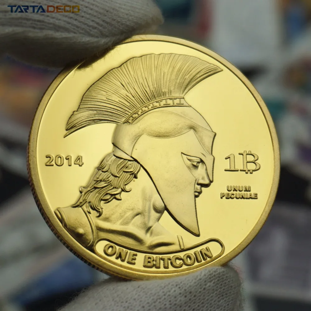 2014 TITAN One Физические Bitcoins биткоин Позолоченные Монеты МЕДАЛЬ США ВЕЛИКОБРИТАНИЯ