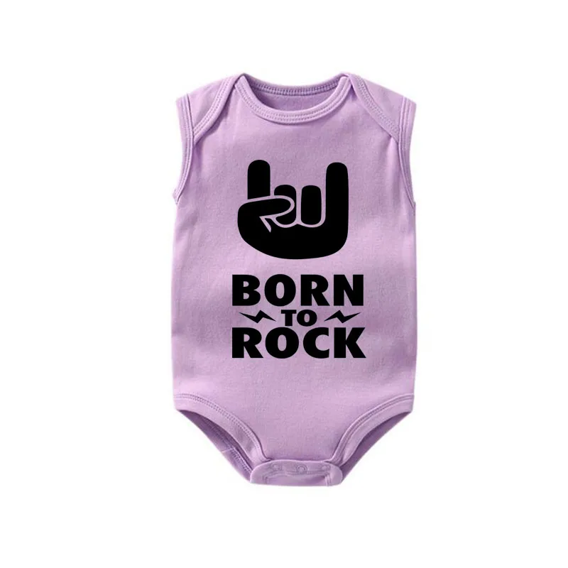 Детский хлопковый боди Born to Rock крутая одежда для малышей новые детские подарки