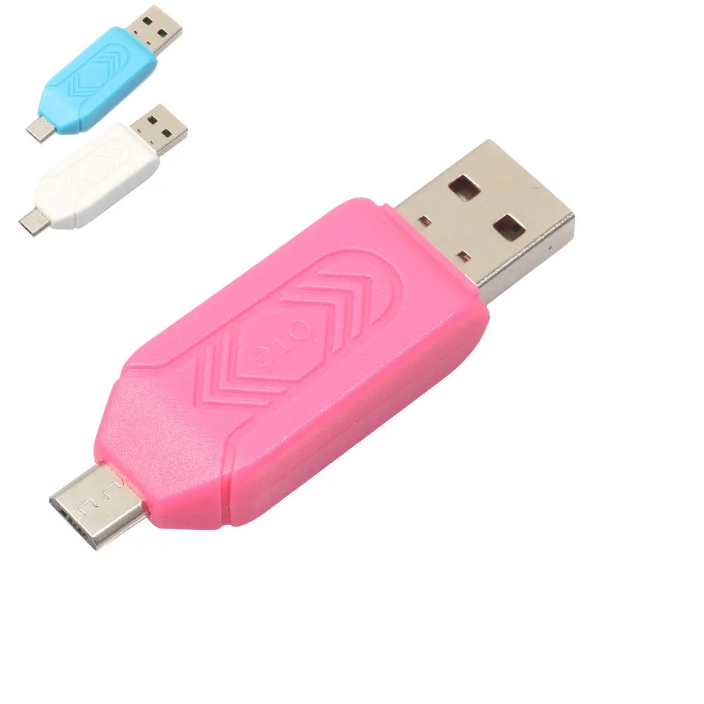 Мини USB 2 0 + OTG Micro SD/SDXC TF кардридер адаптер U диск July11 #2 Прямая поставка | Компьютеры