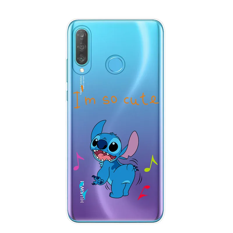 T5960 Чехол для телефона с рисунком стежка, чехол для huawei P8 P9 Lite P10 P20 P30 Lite Pro, Прозрачная силиконовая задняя крышка, мультяшный Мягкий ТПУ чехол s Capa - Цвет: T5960