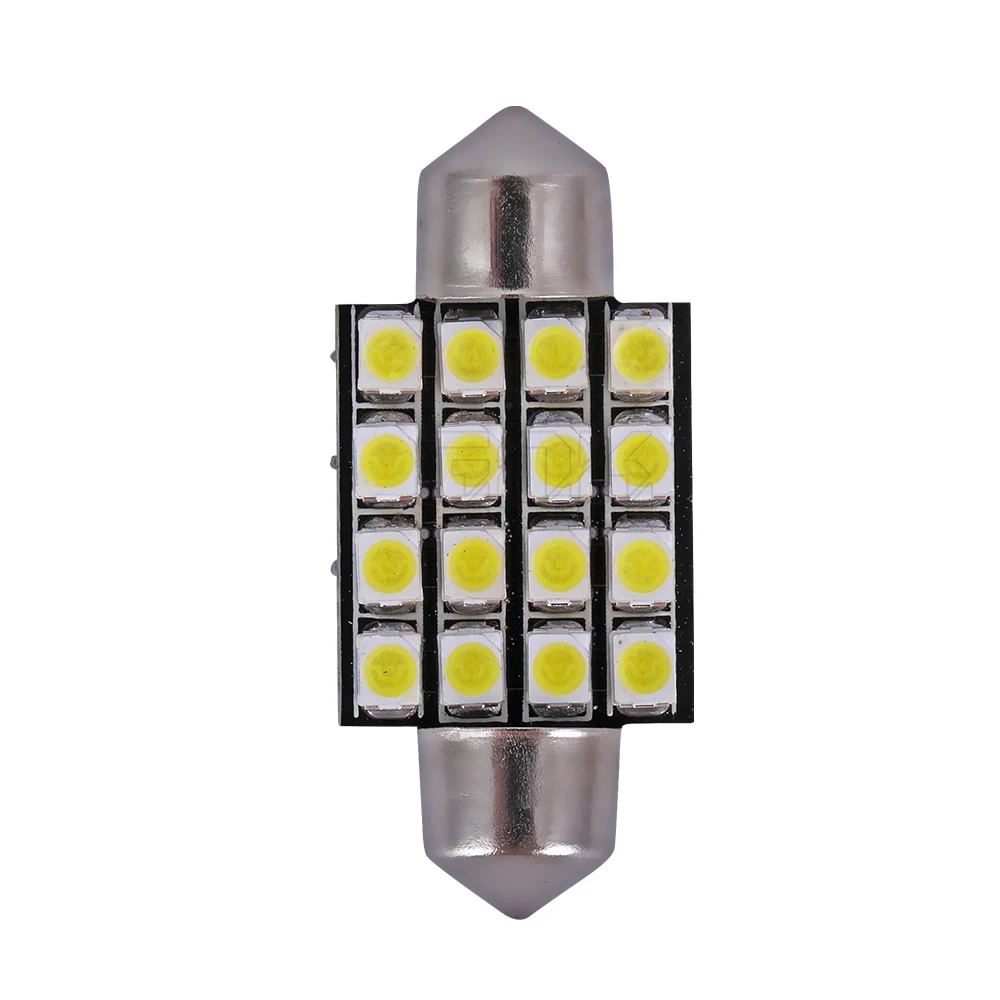 Бесплатная доставка гирлянда светодиодный 16smd 3528 1210 31 мм 36 мм/39 мм/41 Автомобильный