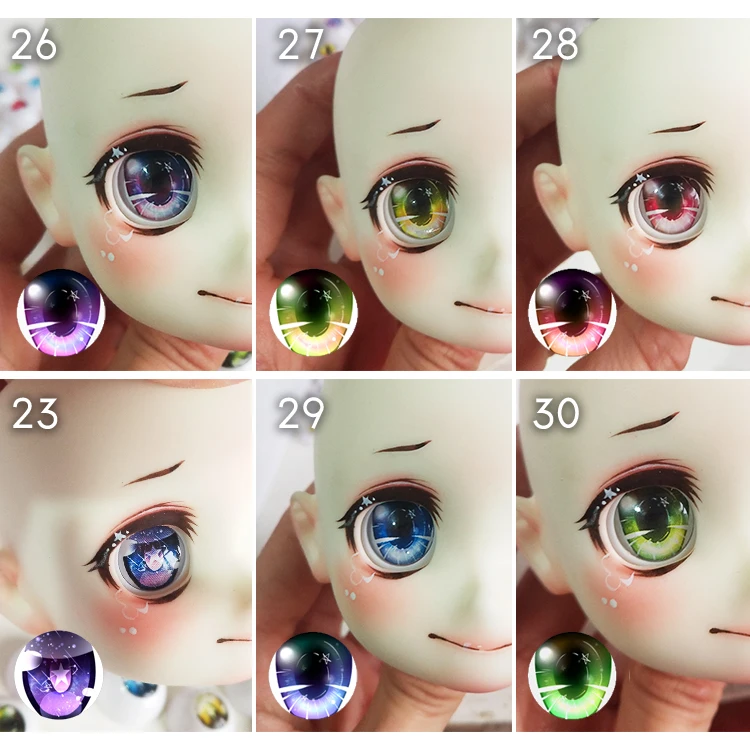 Новая 1 пара 10/12/14/16/18/20 мм BJD глаза для SD кукольные игрушки Аксессуары куклы сделай