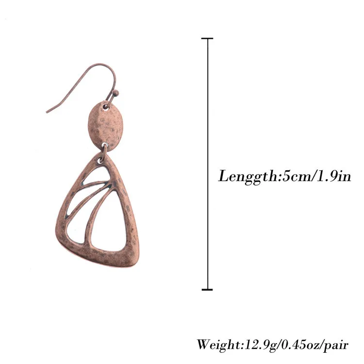 Женские Треугольные Серьги из цинкового сплава 1 пара 50 мм|earrings for|triangle earrings for