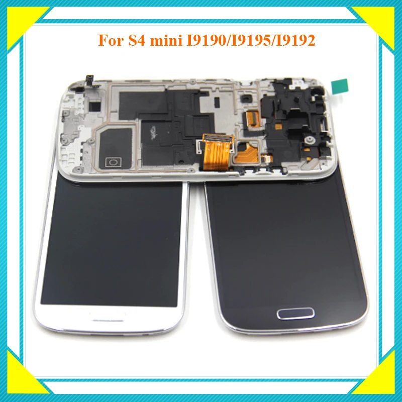 ЖК дисплей для Samsung Galaxy S4 mini i9190 i9192 i9195 LCD с сенсорным экраном дигитайзер сборка
