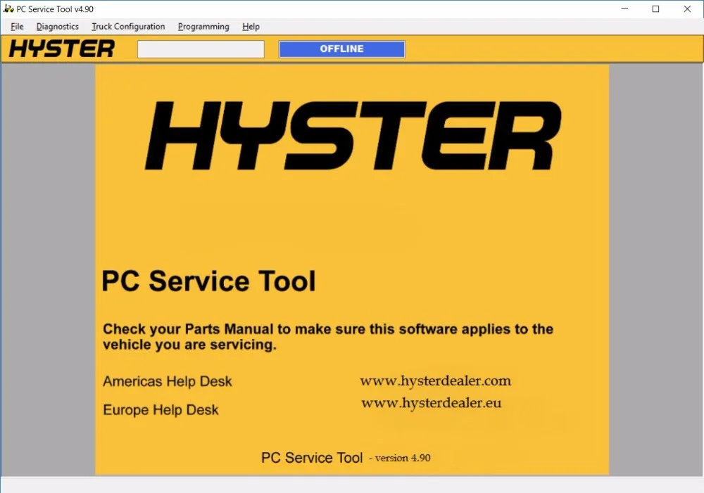 Hyster PCST сервисный Инструмент v4.95 (с пользователем и проходом) для многих ПК|tool
