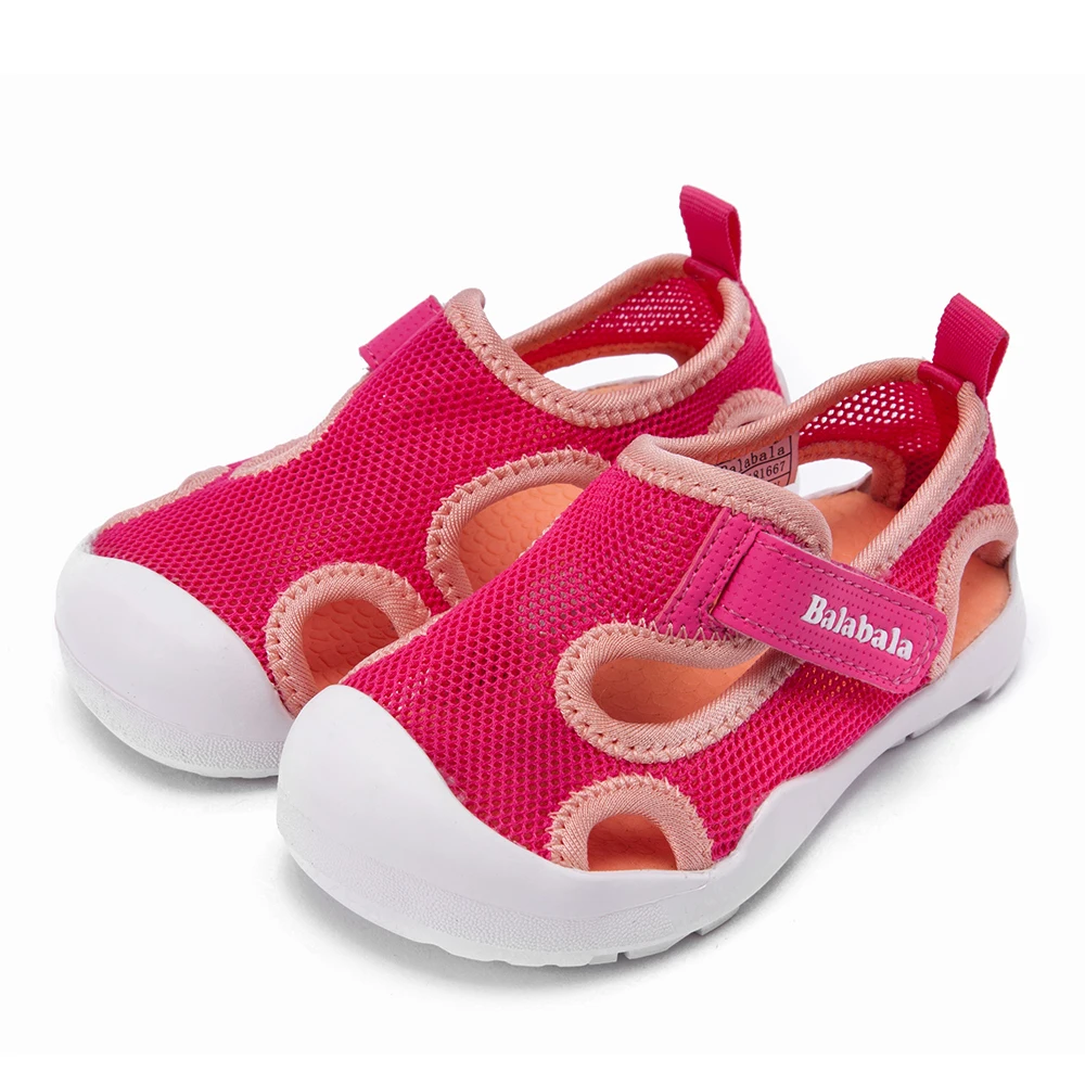 Balabala/Летняя Пляжная детская обувь дышащие сандалии на плоской подошве для