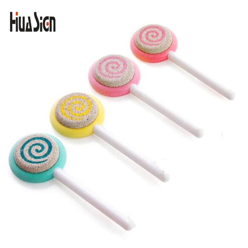 1 шт. Новинка Симпатичные леденец ногтей кутикулы Pusher файл камень ноги чистой и