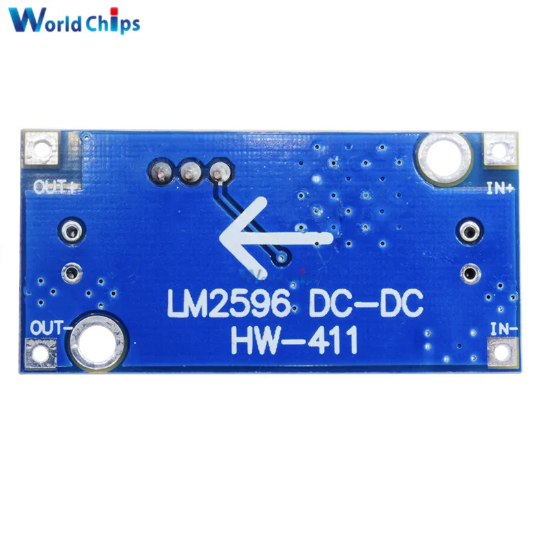 5 шт. Новый Регулируемый понижающий модуль LM2596 синий преобразователя 3 2 в 40 до 1 25 В