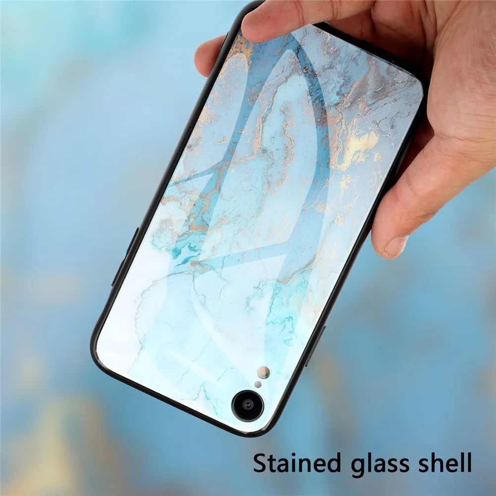 KISSCASE Luxury Glass Marble Case For iPhone 8 7 6S 6 Plus XS Max XR X 10 11 Pro Silicone Capinhas Coque Fundas |