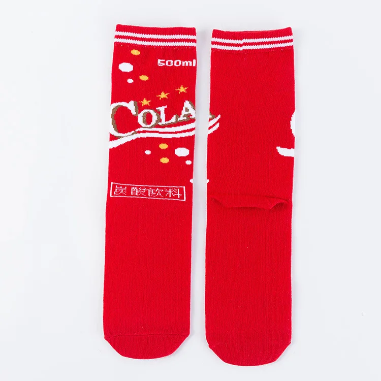 Женские носки забавный мультяшный пакеты для ланча картофель фри бургер Напитки
