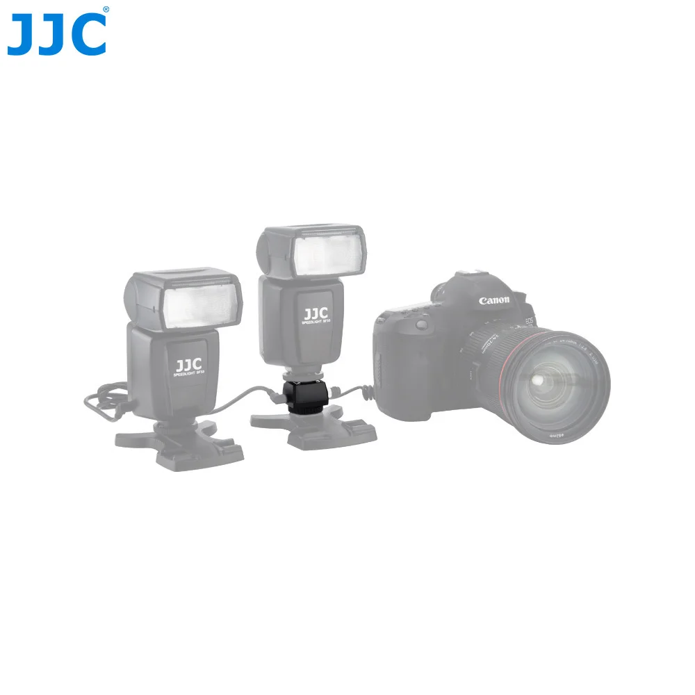 

JJC Flash Hot Shoe Adapter with PC Female Outlet 3.5mm Socket 1/4-20 Tripod Sock Cold Shoes Mount for Portable Speedlight