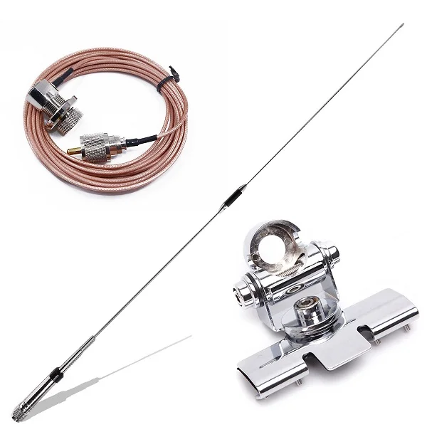 as shown 5 Нагоя NL-770R Двухдиапазонная VHF/UHF 144/430MHz 3,0/5,5 dBi с высоким коэффициентом усиления Любительская Автомобильная радио Мобильная/станция антенна SL16-J/м мужской PL-259 - Цвет: as shown 5