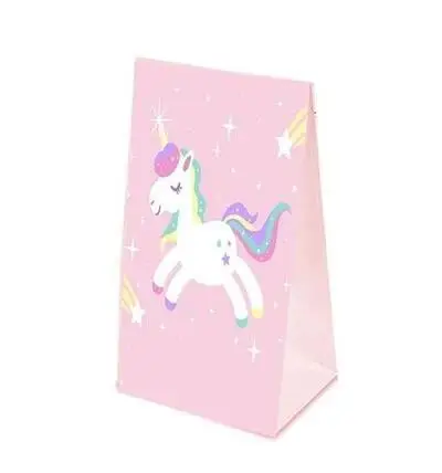 

10PCS White/Pink Unicorn Paper Bag DIY Unicorn Birthday Party Decoration Kids Unicorn Gift Bag Wedding Favors And Gifts Supplies