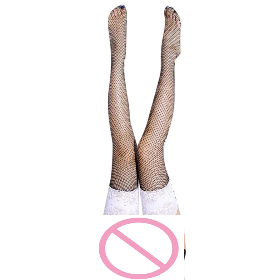 Пикантные прозрачные кружевные высокие чулки Calcetines до бедра Чулочные изделия