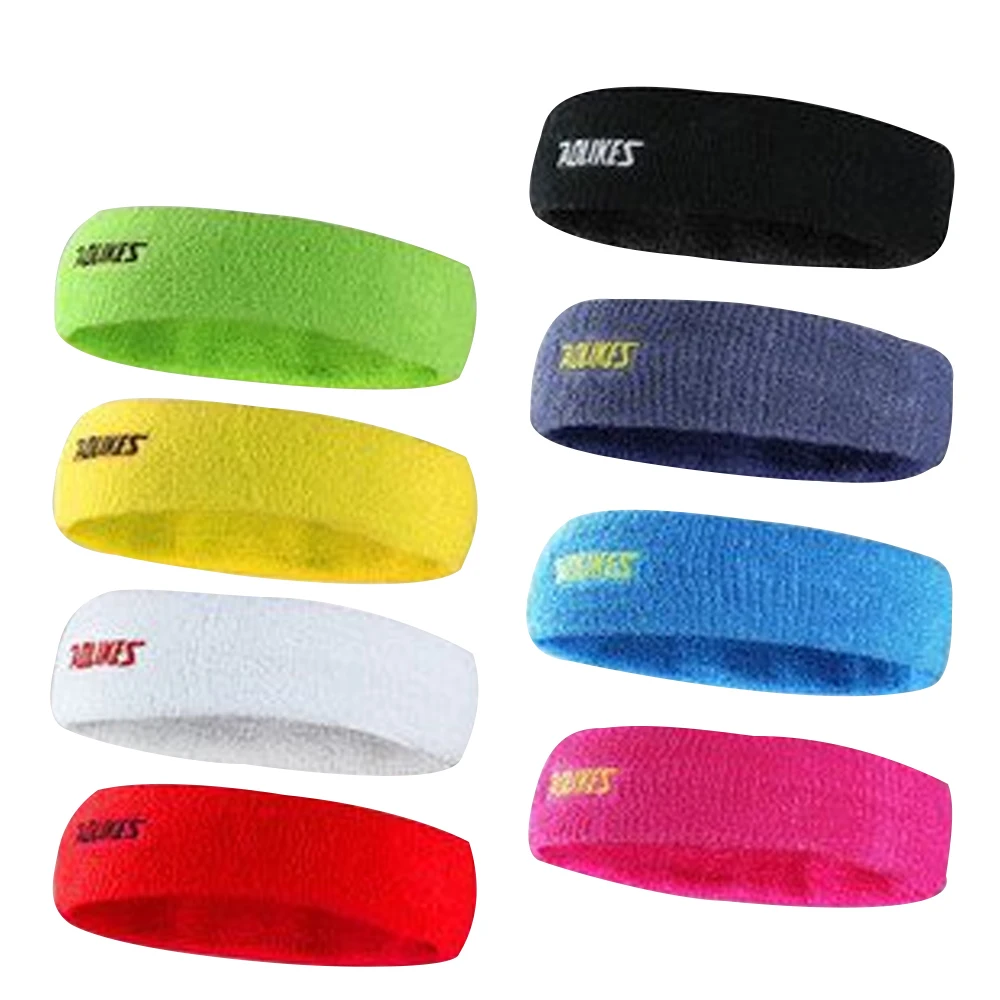 AOLIKES High Quality Cotton Sweat Headband For Men Sweatband women Yoga Hair Bands Head Sweat Bands Sports Safety