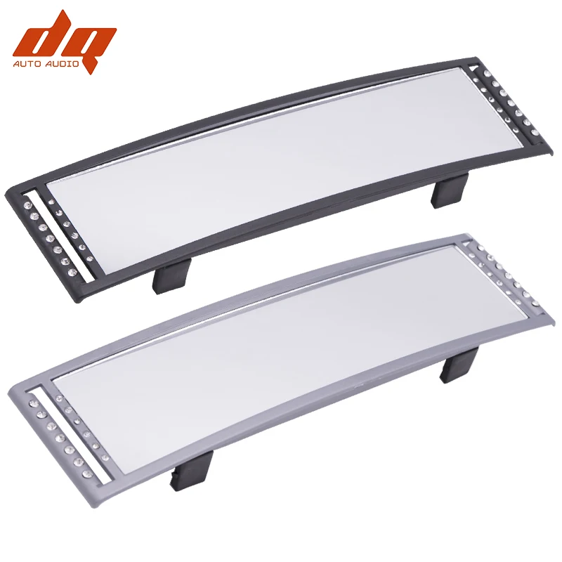 Универсальное автомобильное зеркало заднего вида с зажимом и широким углом