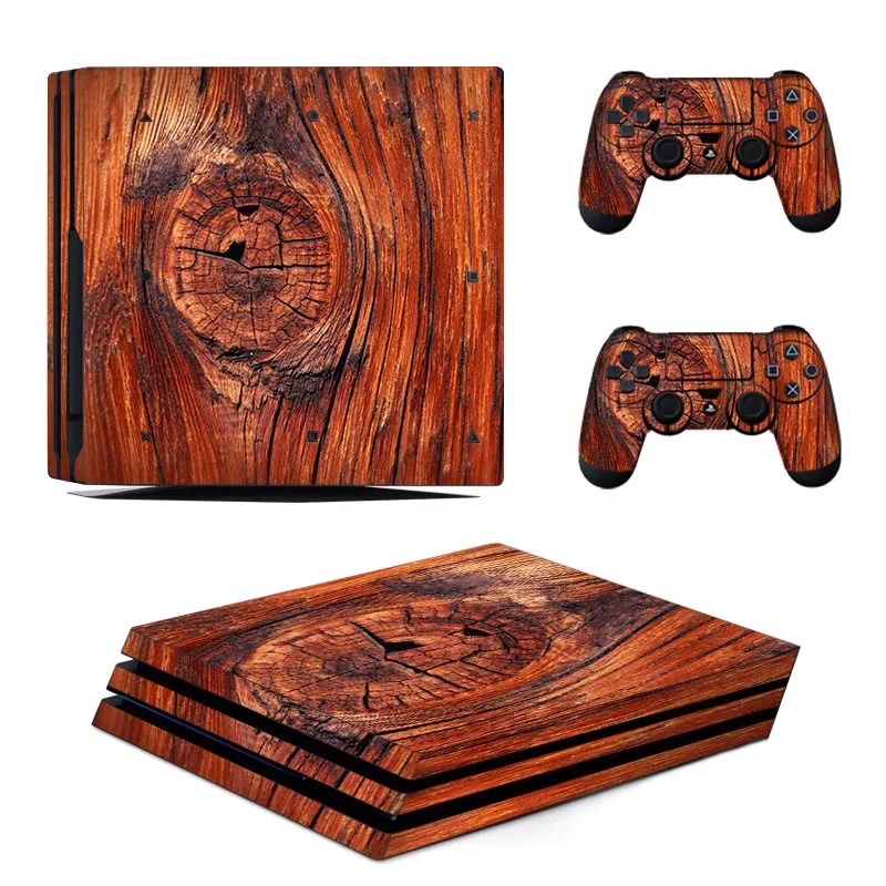 Дерево STICKERBOMB консоль кожный Чехол для Playstation 4 Pro консоль PS4 Pro кожные наклейки контроллер светодиодный защитный - Цвет: 02