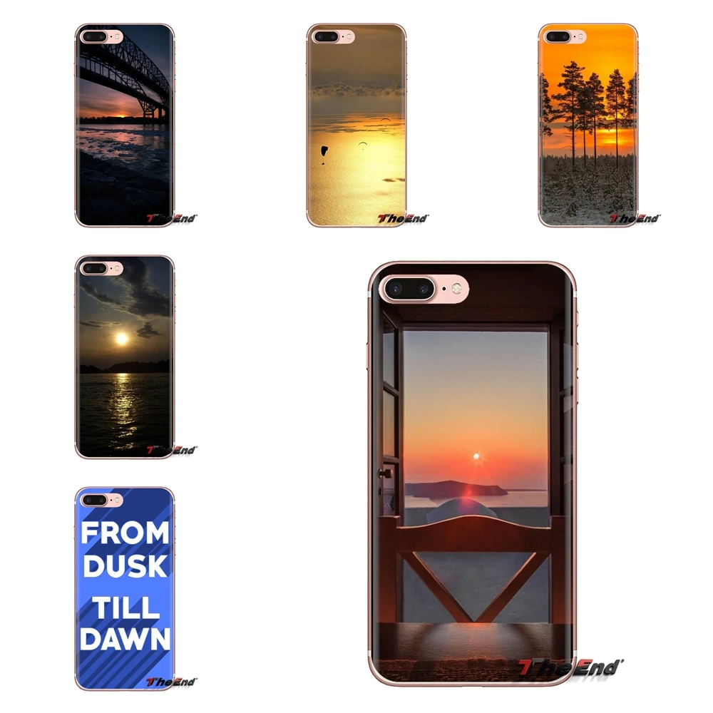 Мягкие прозрачные чехлы для Xiaomi Mi4 Mi5 Mi5S Mi6 Mi A1 A2 5X 6X 8 9 Lite SE Pro Max Mix 2 3 2S Dusk to Dawn Sunset |