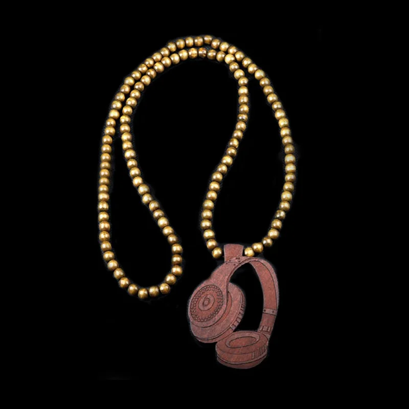 Винтажная новая брендовая гарнитура в стиле хип-хоп деревянные цепочки для