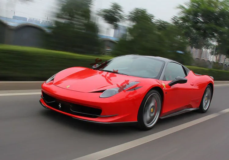 Подходит для Ferrari 458 перед углеродного волокна губы угол охвата Ветер воздуха нож