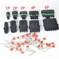 automotive wiring harness 2 5 series square connector male and female connector waterproof connector 12346p