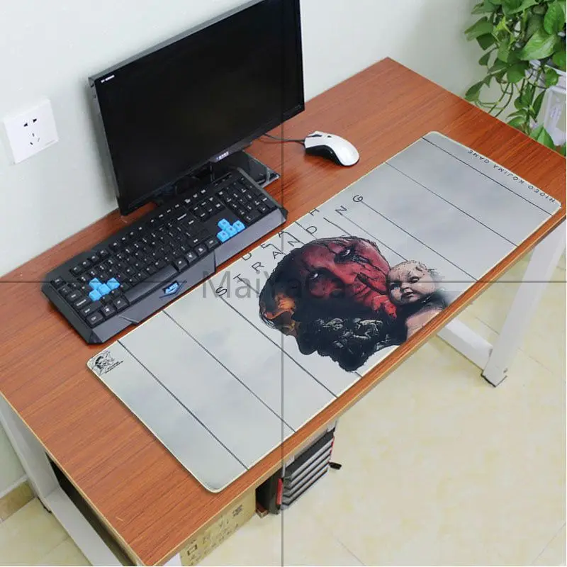 Lock Edge 40X90cm MaiYaCa ваши собственные коврики смерти Stranding ноутбук коврик для мыши Удобная мышка игровой защелка для мыши - Цвет: Lock Edge 40X90cm