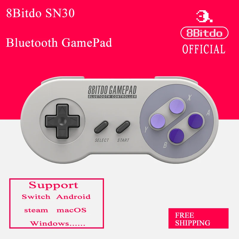 8Bitdo SF30 Bluetooth Wireless Controller Support Nintendo Switch Android MacOS Gamepad New Packaing | Электроника