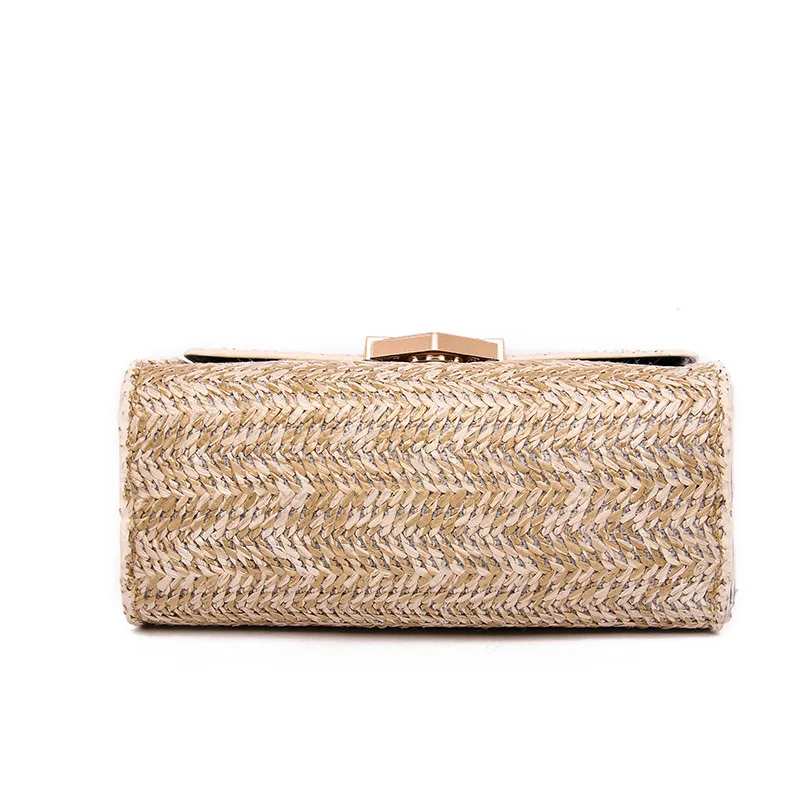 2019 New Summer Vacation Beach Bag Simple Chain Straw Miami Handmade Knitting Women Shoulder Ladies Messenger | Багаж и сумки