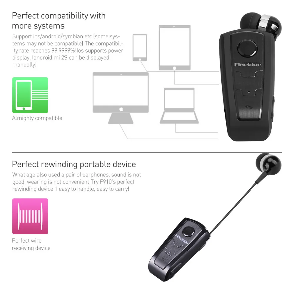Горячая Израиль Fineblue F910 беспроводной драйвер auriculares Bluetooth наушники вибрации износа клип стерео спортивная Гарнитура для вождения