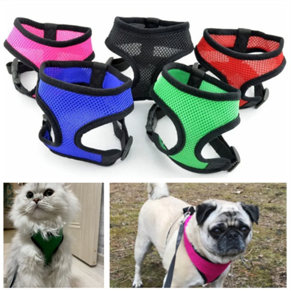 1 шт. Регулируемый мягкий дышащий ошейник для собак нейлоновый сетчатый щенков