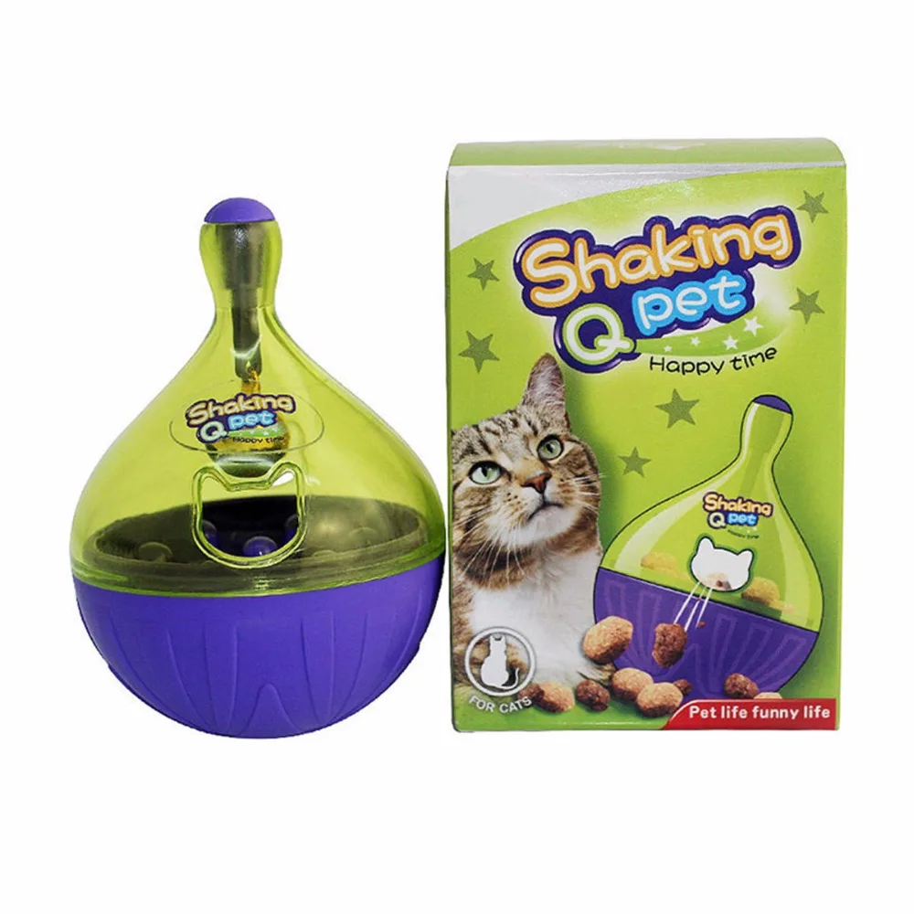 

Funny ABS Pet Dog Cat Toy Tumbler Leakage Feeder Food Container Anti-depression Pets IQ Training Learning Ball Toy For Dogs Cats