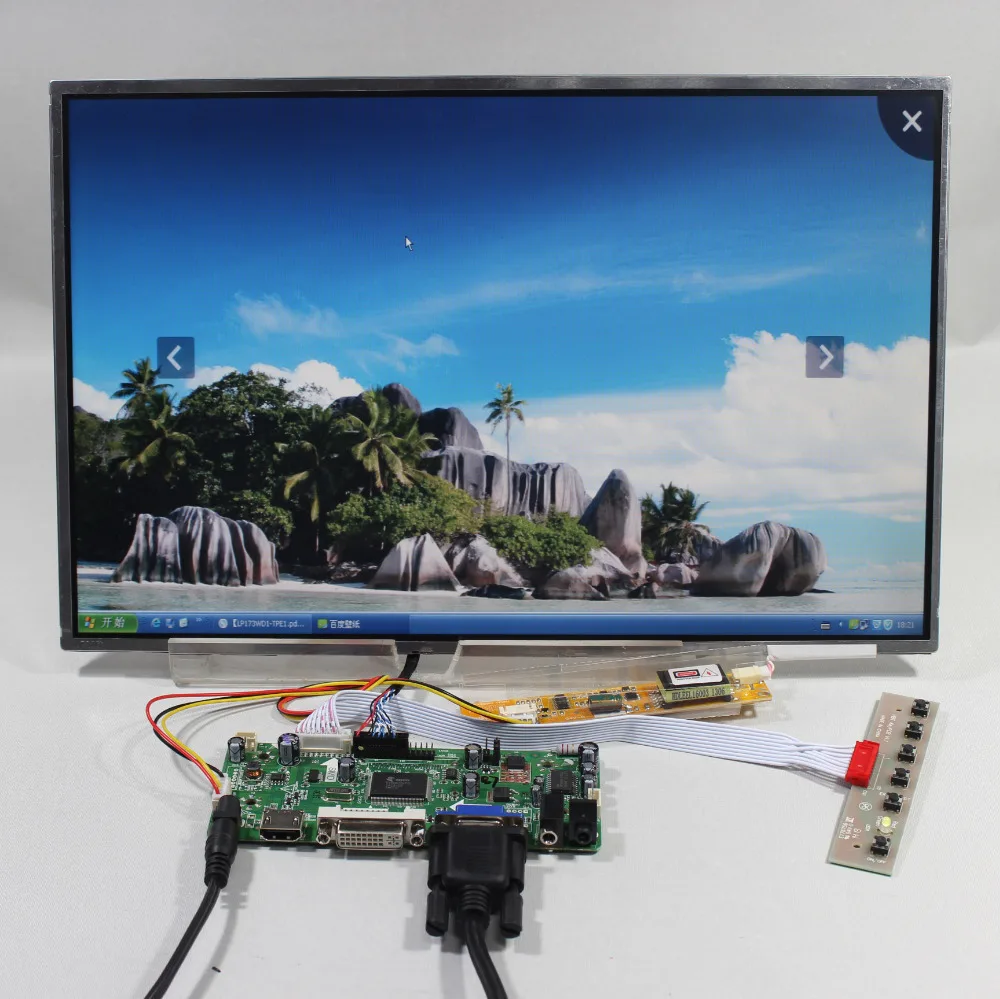 Плата контроллера аудиосигнала HD MI VGA DV M.NT6867615.4inch LP154WX3 LTN154W1 1280x800 ЖК панель|lcd control