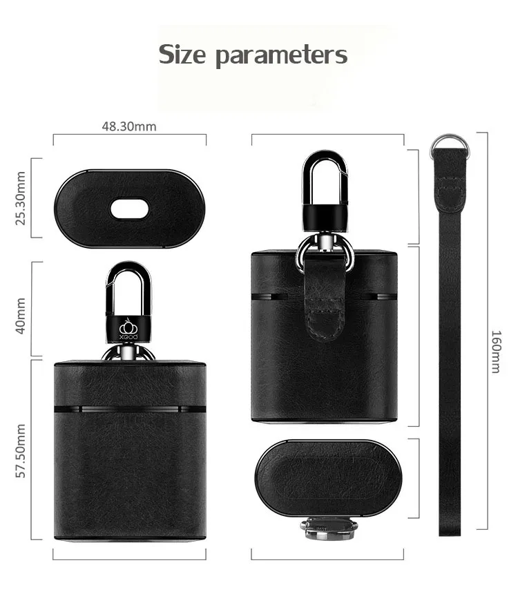 Высокое качество из искусственной кожи чехол для Apple AirPods беспроводной Bluetooth наушники зарядный чехол защитный чехол сумка чехол для Air Pods