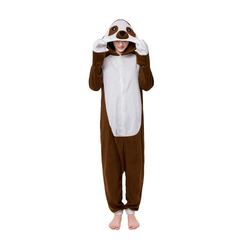 CAMEL Кигуруми унисекс Слоты Onesie пижамы животных пижамы комбинезоны для карнавала вечерние пижамы для взрослых костюм косплей - Цвет: CAMEL