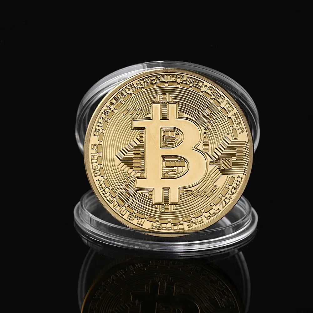 Серебряная/позолоченная монета BTC Биткойн коллекция художественная Подарочная коллекция физическая монета коллекция Прямая поставка украшение для дома
