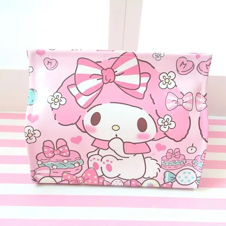 Hello kitty Melody Матросская мультяшная розовая леопардовая коробка для салфеток, автомобильный чехол для салфеток, коробка для салфеток в спальню