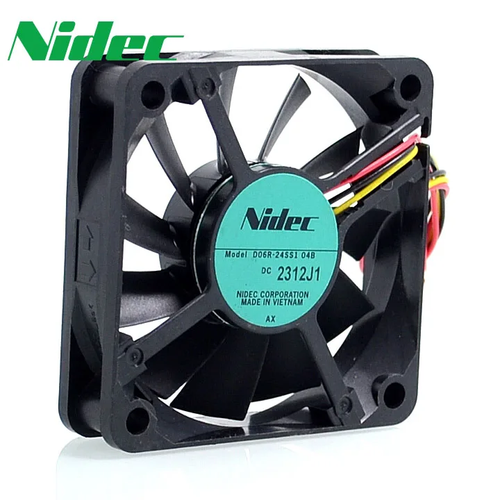 

Nidec Новый D06R-12TH 35B 6015 6 см 60 мм 12 В 0.16A двойной шарикоподшипник Вентилятор охлаждения прочный 60*60*15 мм