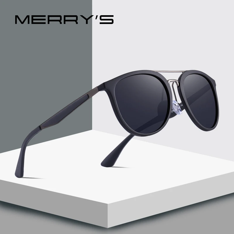 Мужские классические ретро поляризованные солнцезащитные очки MERRY'S DESIGN из